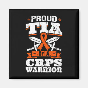 Proud Tia Of A CRPS Warrior RSD Awareness Ribbon R Magnet