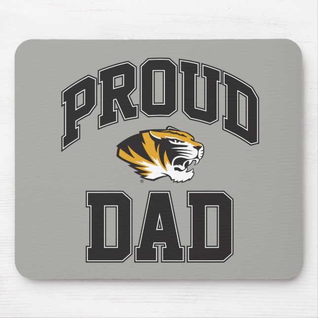 Proud Tiger Dad Mouse Pad (Front)