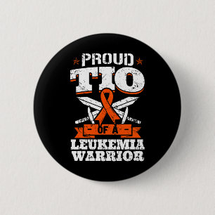 Proud Tio Of A Leukemia Warrior Uncle Awareness Bl Button