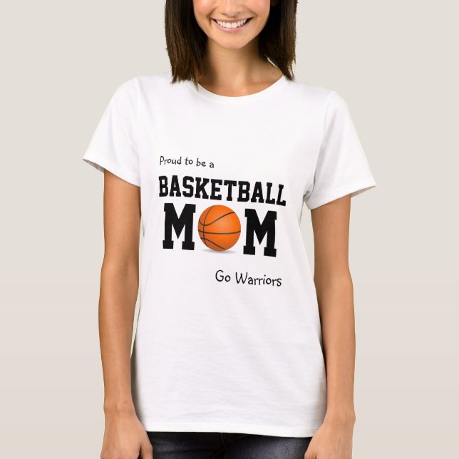Proud to be a Basketball Mom customizable tank (Front)