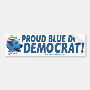 Proud To Be A Blue Dog Democrat Bumper Sticker 