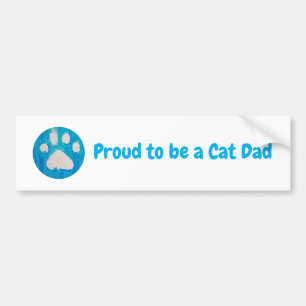 Proud to be a Cat Dad Bumper sticker