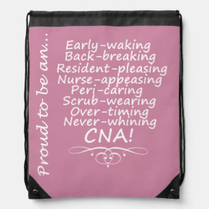 Proud to be a CNA Drawstring Bag