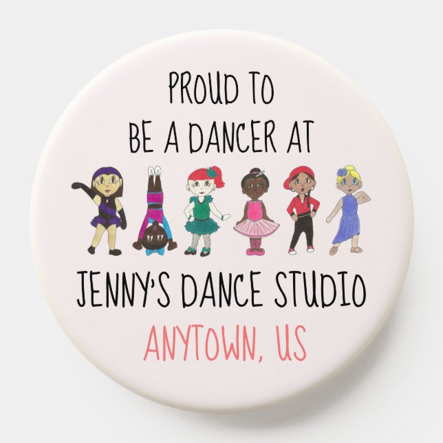 Proud to be a Dancer Personalized Dance Studio PopSocket (Popsocket)