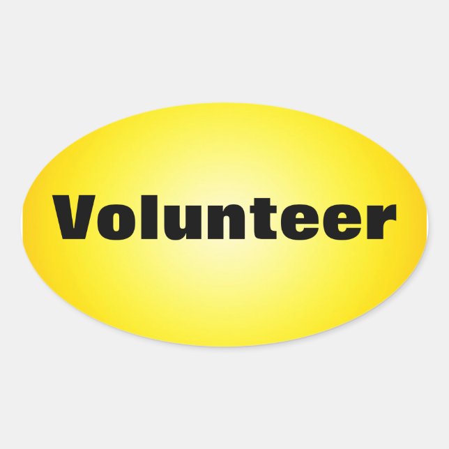 Proud to be a Dedicated Volunteer Oval Sticker (Front)