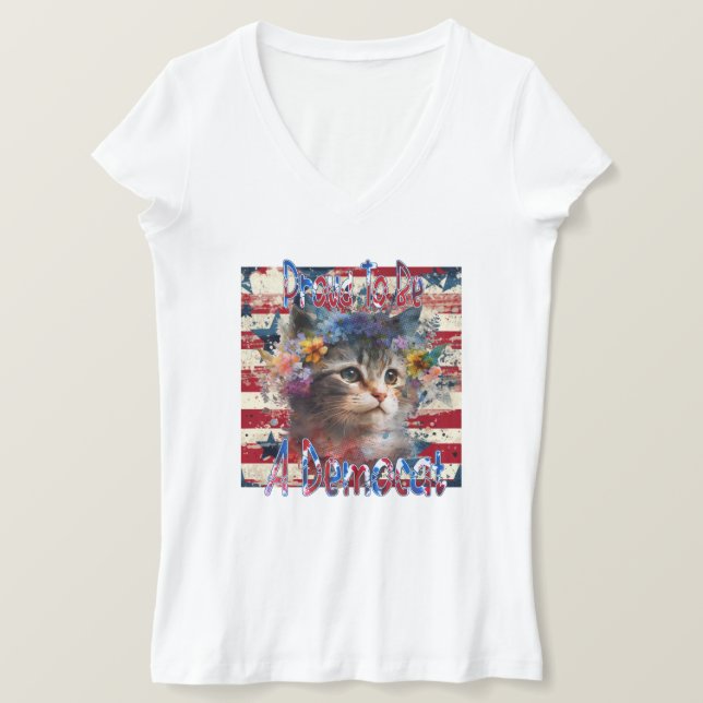 Proud To Be A Democat T-Shirt (Design Front)
