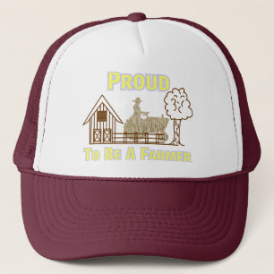 Proud To Be A Farmer Hat/Cap Trucker Hat