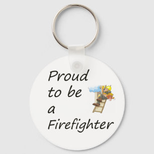 proud to be a firefighter copy keychain