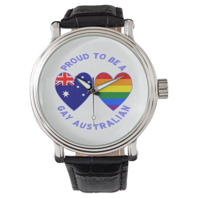 Proud to Be a Gay Australian  Watch (Front)