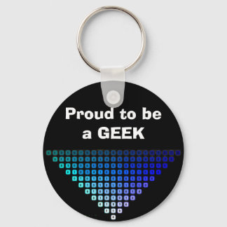 Proud to be a GEEK keyring