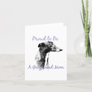 Proud to be a Greyhound Mom Notecard