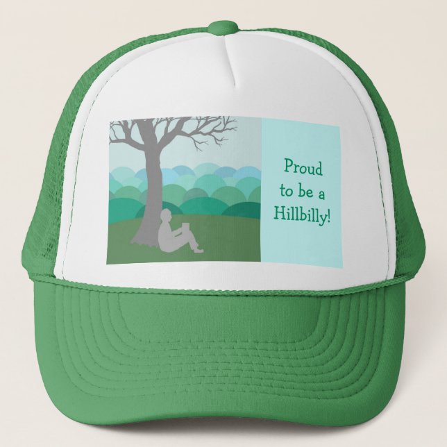 Proud to be a Hillbilly Trucker Hat (Front)