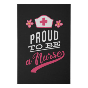 Proud to be a Nurse Faux Canvas Print