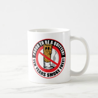 Proud To Be A Quitter 10-Years Coffee Mug