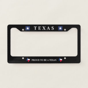 Proud to be a Texan  License Plate Frame