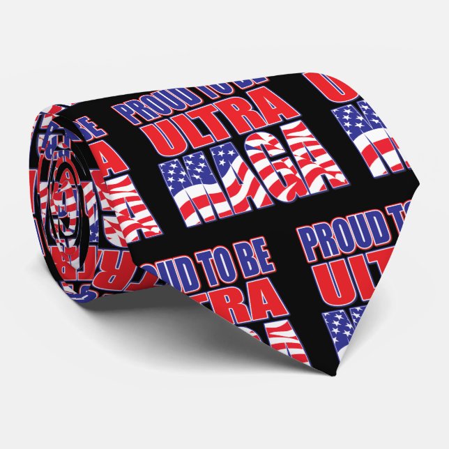 Proud To Be a Trump Support Neck Tie (Rolled)