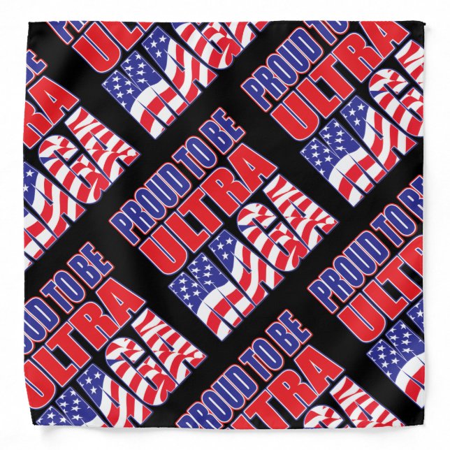 Proud to be a Trump Supporter Bandana (Front)
