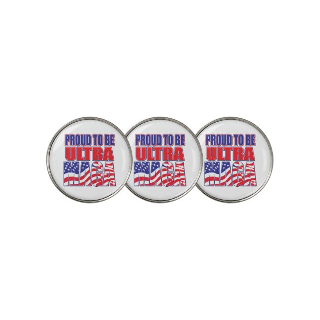 Proud to Be a Trump Supporter Golf Ball Marker (3 Up)