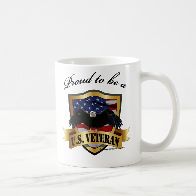 Proud to be a U.S. Veteran Coffee Mug (Right)