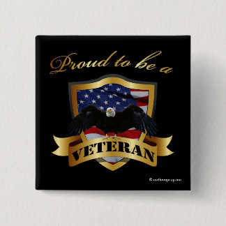 Proud to be a Veteran Button