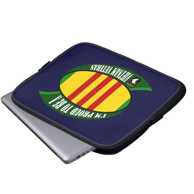 Proud to be a Vietnam Vet Laptop Sleeve (Front Bottom)