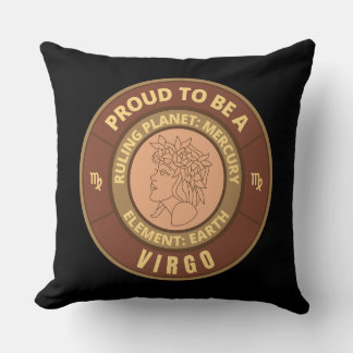 Proud to be a Virgo Throw Pillow