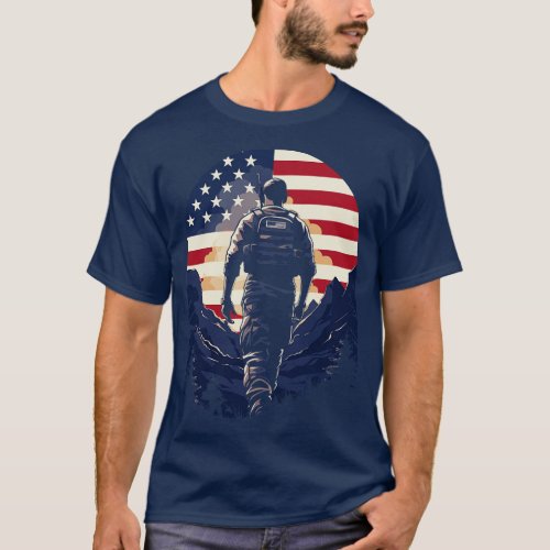 Proud to Be American Patriotic Gift for Patriots T_Shirt