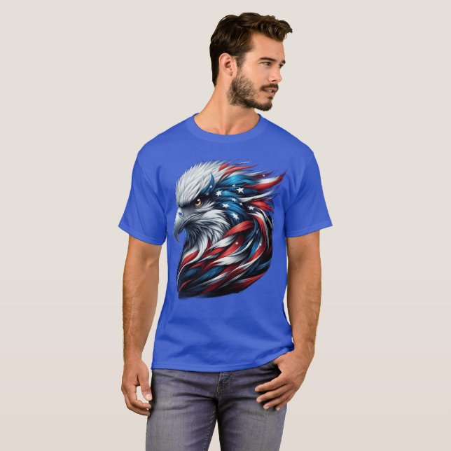 Proud to Be American | Patriotic USA T-Shirt Gift (Front Full)