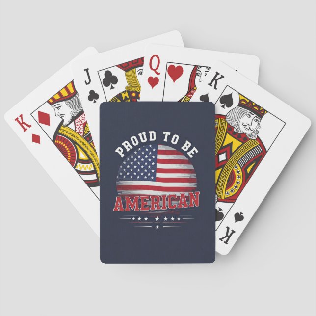 Proud to be American  Poker Cards (Back)