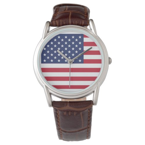 Proud to be American Timeless USA Flag Statement Watch