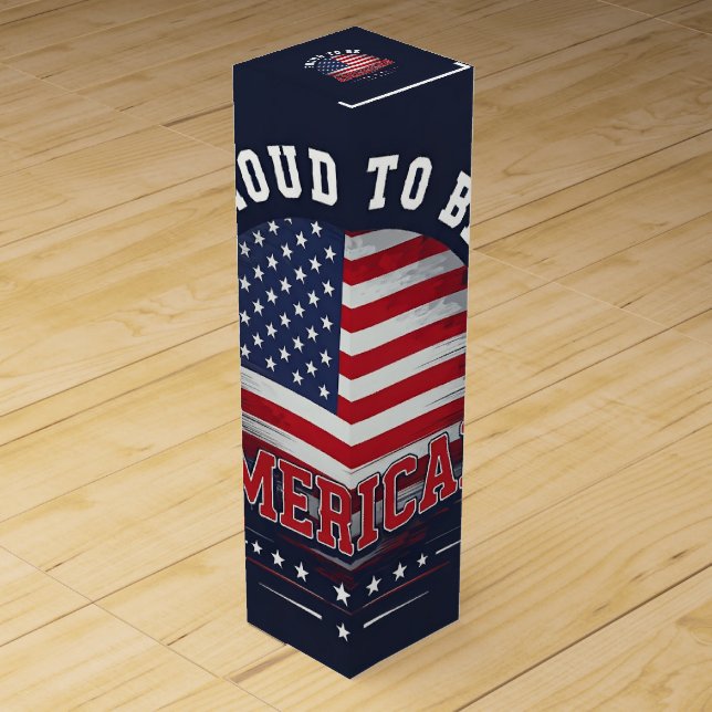 Proud to be American  Wine Box (Front)