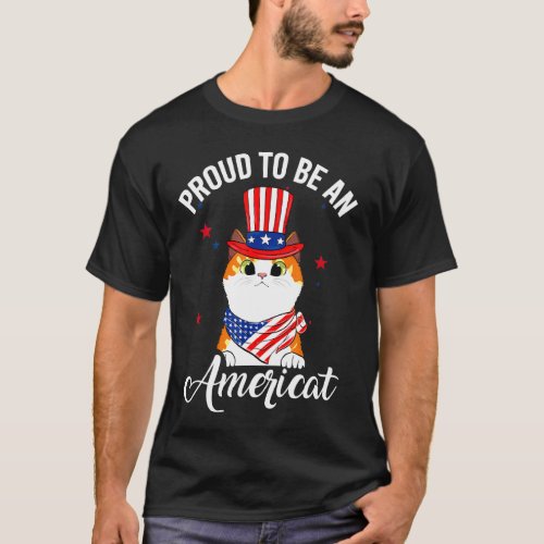 Proud To Be Americat Usa Flag 4th Of July Patrioti T_Shirt