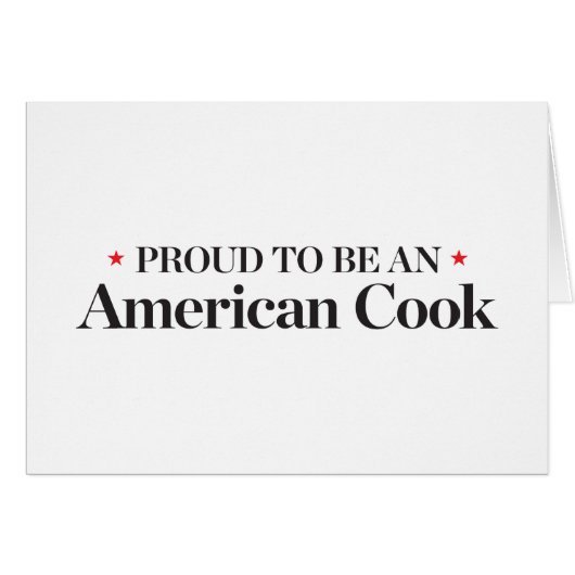 Proud to be an American Cook (Front Horizontal)