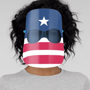 Proud To Be An American Face Shield by DigitalSolutions2u at Zazzle