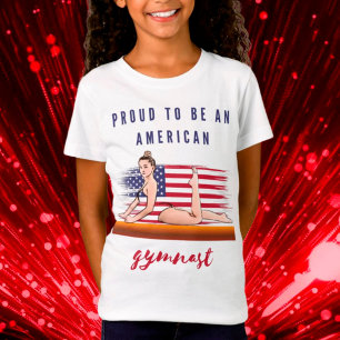Proud To Be An American Gymnast Version 2 T-Shirt
