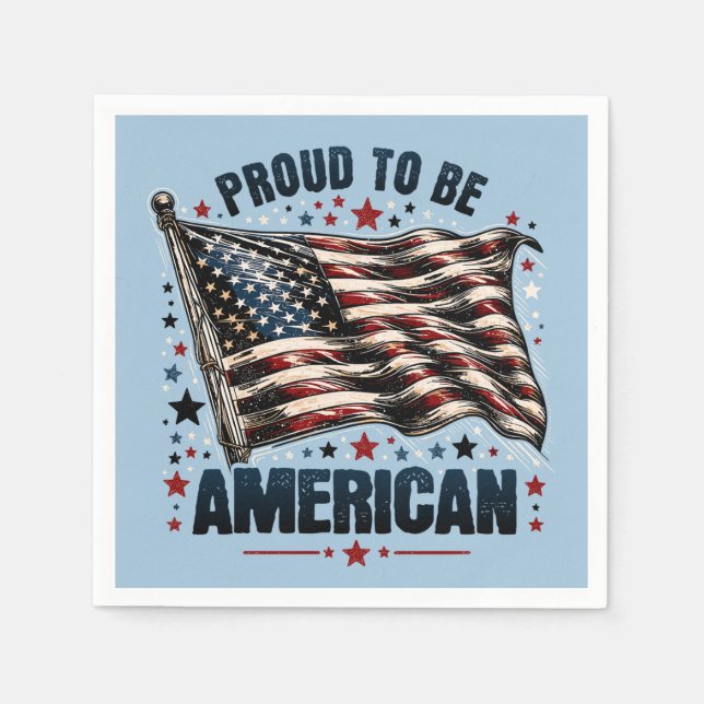 Proud to be an American Napkins (Front)