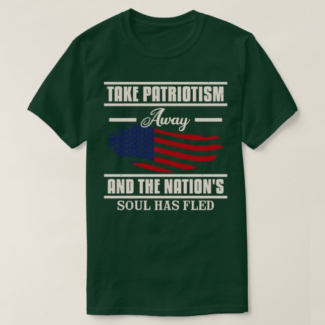 Proud To Be An American Patriot (1)  T-Shirt (Design Front)