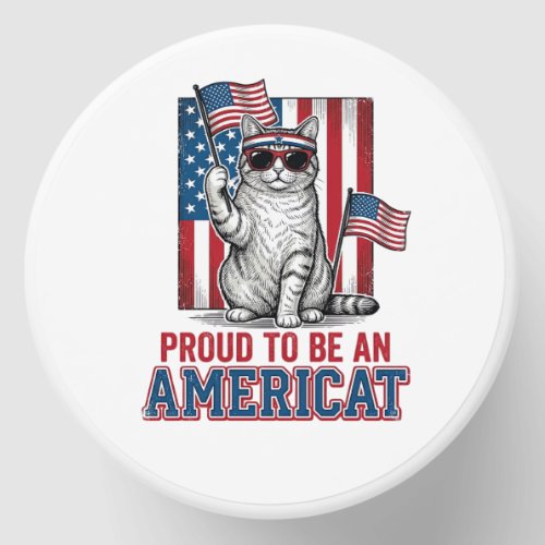 Proud To Be An Americat Patriotic Cat Shirt_1 Mini Candle Favors