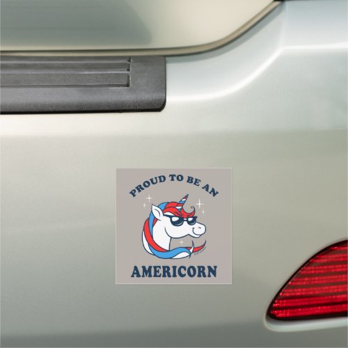 Proud To Be An Americorn Car Magnet