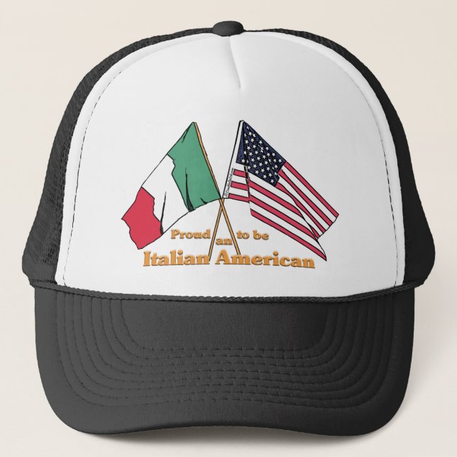 Proud To Be An Italian American Trucker Hat (Front)