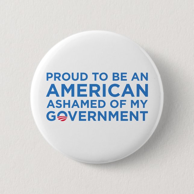 Proud to be and American Pinback Button (Front)
