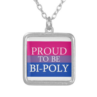 Proud To Be Bi-Poly Silver Plated Necklace