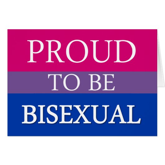 Proud To Be Bisexual Cards (Front Horizontal)