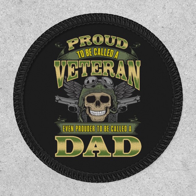 Proud to be Called a Veteran and Dad Patch (Front)