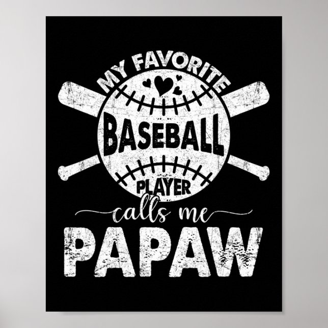 Proud To Be Called Papaw My Favorite Sell Player  Poster (Front)