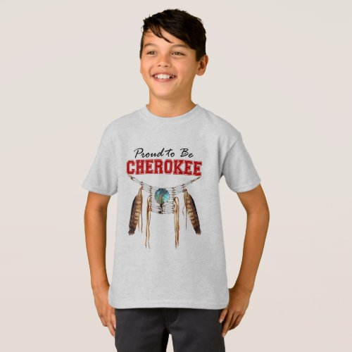Proud to be Cherokee Toddler Boys Clothes T_Shirt