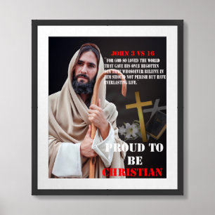Proud To Be Christian Framed Art