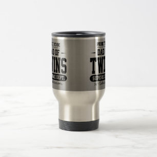 Proud To Be Dad Of Twins Superdad Dept. Travel Mug
