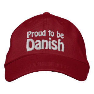Proud to be Danish Embroidered Baseball Hat