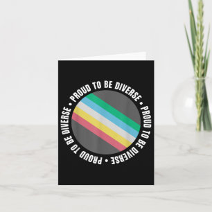 Proud To Be Diverse Disability Pride Flag Neurodiv Card